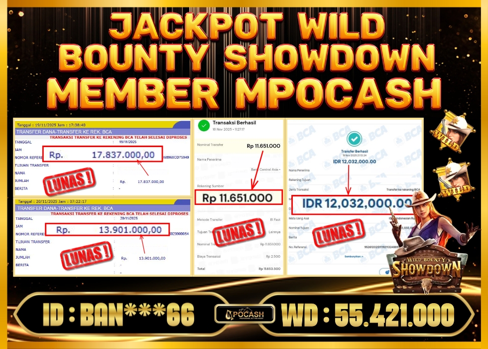 MPOCASH JACKPOT WILD BOUNTY SHOWDOWN